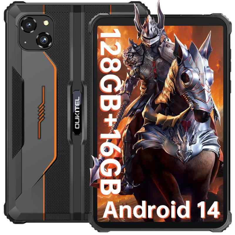 OUKITEL RT3 Pro 防水防塵耐衝撃タブレット 8インチ Android 14 タブレットPC