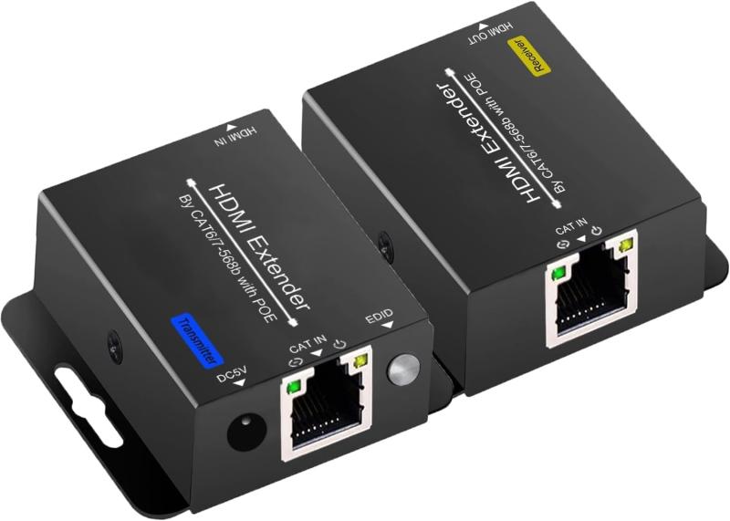 HDMI エクステンダー 単電源 EDID 機能付き 60Mまで