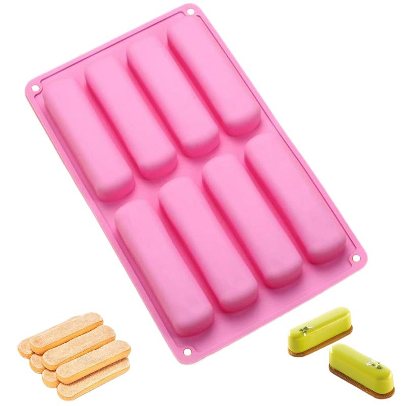 BLOOPIC チョコレートバー型 ケーキ型 ロングストリップシリコンモールド 食品グレードのシリコン ノン..