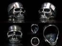 ◆2009/スカルKRシルバーリング Keith Skull Ring キーススカルリング シルバーアクセサリーメンズアクセサリー レディース