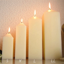 キャンドル Obelisk Candle/オベリスクキャンドルL四角柱のピラーキャンドル/アイボリー ろうそく 2