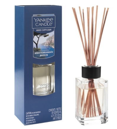 【タイム セール】 YANKEE CANDLEスクエアリードディフューザー メディテレイニアンブリーズ リードディフューザーヤンキーキャンドル ルームフレグランス 癒しの香り