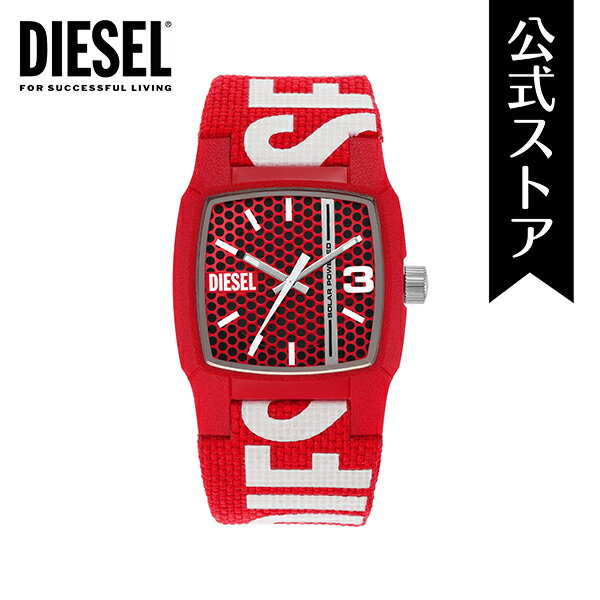 楽天DIESEL ウォッチ公式ストア【30％OFF】ディーゼル 腕時計 アナログ ソーラー メンズ レッド プロプラネットテキスタイル CLIFFHANGER DZ2168 2023 春 DIESEL 公式