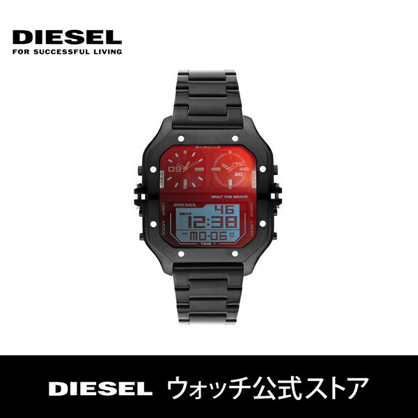 ディーゼル 腕時計 ブラック アナデジ メンズ DIESEL 時計 DZ7455 CLASHER 公式 生活 防水 誕生日 プレゼント 記念日 ギフト カジュアル