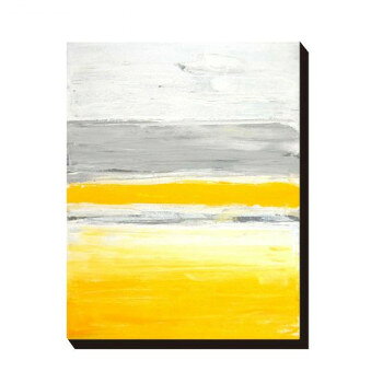 アートパネル T30 Gallery Grey and Yellow Abstract Art Painting IAP-51598