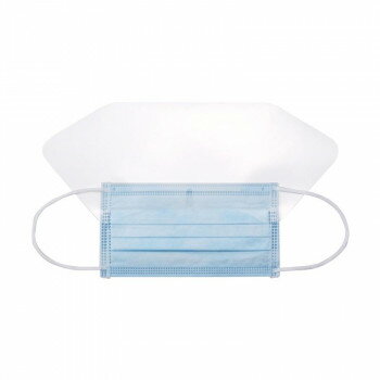 ハクゾウメディカル シールド付フェイスマスクCE 50枚入り ゴムタイプ 3087651