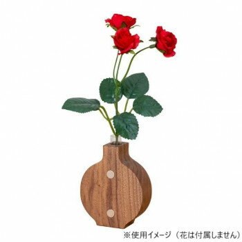 1輪挿しの背面にマグネットを組み込みました。鉄板はもちろんのこと、画鋲を使えば簡単に壁面を飾ることが出来ます。廊下にワンポイントでいかがですか。【注意事項】※天然木を使用しておりますので、木目の表情はひとつひとつ異なり、画像・サイズに多少の...