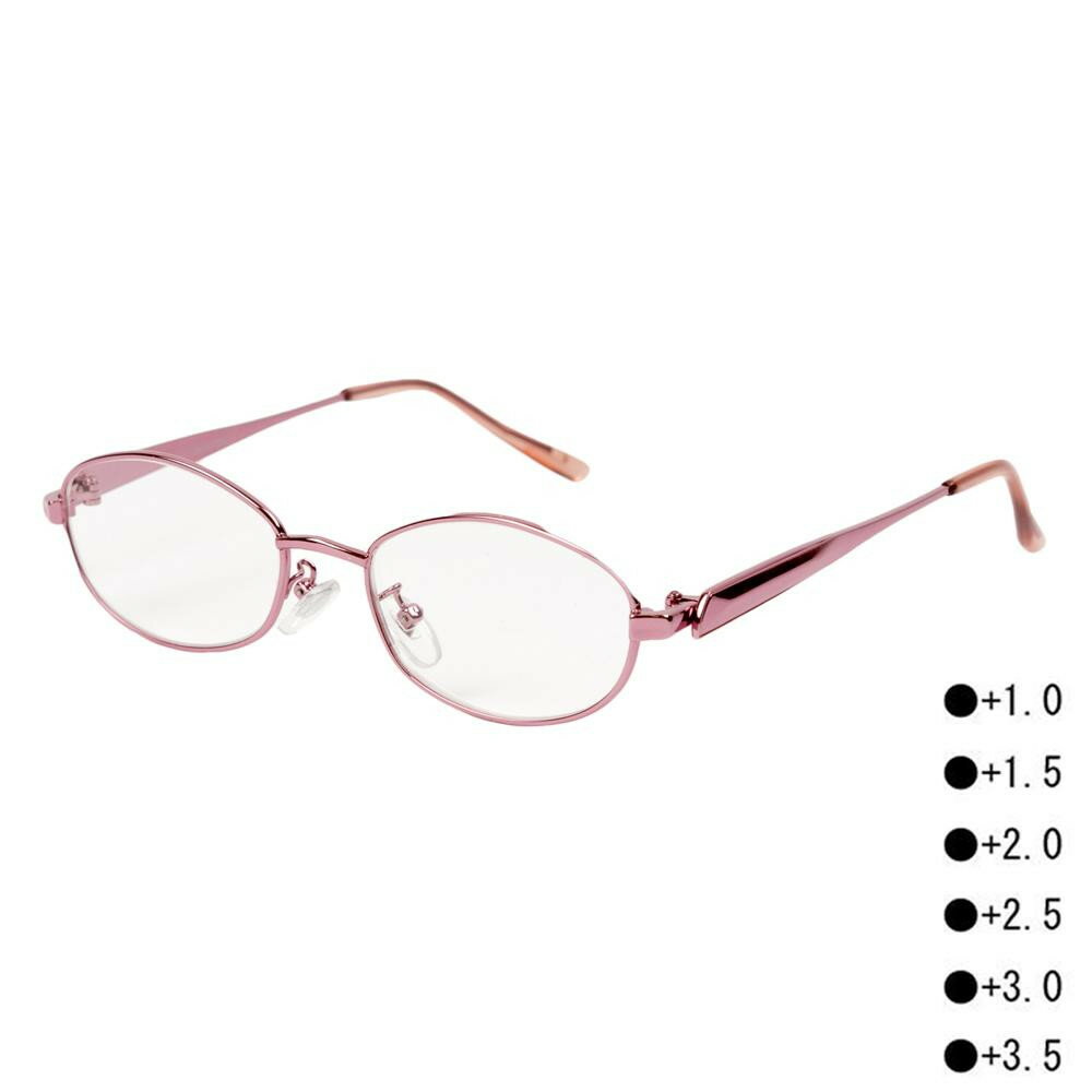 シニアグラス 老眼鏡 メタルフレーム おしゃれ RG-F01　+2.0