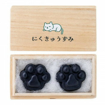 墨運堂 墨細工 にくきゅうずみ 箱絵白猫 9650