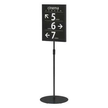 公告用品 - ナカキン　カバー付サインスタンド(上下スライド型)　A3サイズ縦型　NSS-FA3T-BU