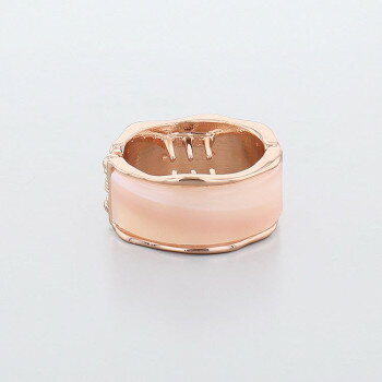 フラワーリング スモールテールクラッチ オーロラ×メタル ピンクゴールド HTC0072-PG