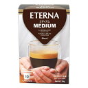 ETERNA(エテルナ)は、厳選した100％アラビカ種のみを使用した一杯用ネスプレッソ互換カプセルコーヒーです。コーヒーが持つ本来の風味とエスプレッソでしか味わえないコクをそのまま生かしながら、日本で愛飲されているドリップコーヒーのようなマイルド且つ透明感溢れる味わいを実現しました。サイズ個装サイズ：24×33×14cm重量個装重量：1450g仕様賞味期間：製造日より360日セット内容(5g×10個)×12箱セット生産国最終加工:韓国※掲載納期は目安であり、商品欠品の場合、お時間をいただいたり、完売の場合もございます。仕様・パッケージなどは予告無く変更となる場合もございます。広告文責:株式会社ノースウェブ　Tel 0144-52-0018厳選した100％アラビカ種のみを使用!【ミディアム】しっかりとしたコク、アメリカン・スタイルETERNA(エテルナ)は、厳選した100％アラビカ種のみを使用した一杯用ネスプレッソ互換カプセルコーヒーです。コーヒーが持つ本来の風味とエスプレッソでしか味わえないコクをそのまま生かしながら、日本で愛飲されているドリップコーヒーのようなマイルド且つ透明感溢れる味わいを実現しました。原材料名称：エスプレッソコーヒー(細挽き)コーヒー豆(生豆生産国:ブラジル、エチオピア、グアテマラ、インド、インドネシア)保存方法直射日光、高温を避けて常温で保存してください。製造（販売）者情報【輸入者・販売者】(株)フレッシュロースター珈琲問屋神奈川県横浜市保土ヶ谷区天王町1-27-6