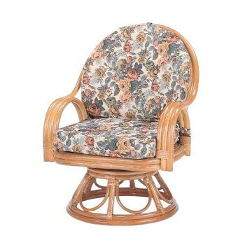 Rakuten - 今枝商店　Romantic Rattan　籐回転座椅子　ミドルハイタイプ　S583