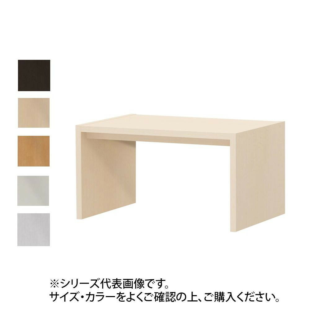 ベッドテーブルやカウンターテーブル、テレビ台など様々な使い方ができるシンプルなコンソールです。サイズW60×D59.5×H49.2cm個装サイズ：91×66×11cm重量個装重量：21800g素材・材質【表面材】WW天板:合成樹脂化粧繊維板...