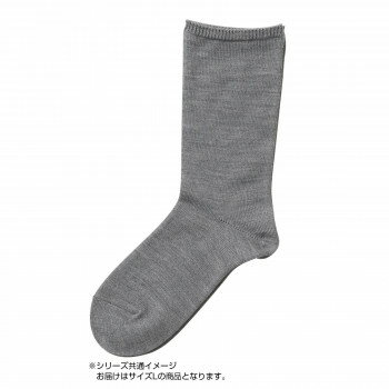 ゆったり履き口にあたたかい素材のウール混靴下。履き口がゴムなしので締め付けがありません。ほどよいフィット感がある編み方が特徴です。家族3世代で使用できるベーシックなデザイン。サイズ26.0〜27.0cm個装サイズ：28×13×2cm重量個装重量：83g素材・材質毛94%、ナイロン6%生産国日本※掲載納期は目安であり、商品欠品の場合、お時間をいただいたり、完売の場合もございます。仕様・パッケージなどは予告無く変更となる場合もございます。一部メーカー・仕入れ先からの直送商品等は、沖縄・離島・北海道へは配送不可(又は送料加算)となる場合もございます。広告文責:株式会社ノースウェブ　Tel 0144-52-00184940187074172