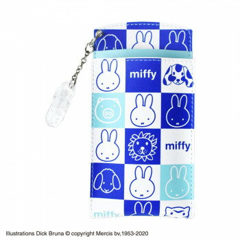 miffy ミッフィー 胸ポケット用ペンケース スクエアー ブルー ST-ZMF0035