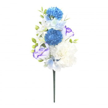 Flowers For Buddha - お供え用　CT触媒加工仏花　アーティフィシャルフラワー　花菜(かな)　ブルー　C34150