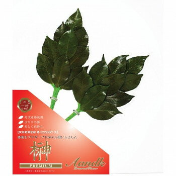A＆K 日本製プリザーブド プレミアム榊 丹波産高級椿葉使用 ミニSサイズ C-002MS