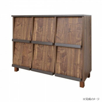 Rakuten - 日本製組立家具 ディスプレイ収納 CO-CR-9012DP ブラウン