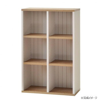 本体奥行はとってもスリムです。場所を取らずにすっきり収納ができます。狭いスペースにもピッタリです。6枚の移動棚は、収納する本や雑誌などに合わせて21段階に高さ調整が可能です。棚が移動しやすい金属ダボを採用し、使い勝手も抜群です。必要工具:プラスドライバー、ゴムハンマー※組立家具を含む木材加工品は、組み立て方や設置環境によってサイズに誤差が生じる場合がございます。※また掲載商品の仕様等はメーカーのリニューアルに伴い、予告なく変更する場合もございますので予めご了承ください。※実物の商品になるべく近いお色になるよう努めておりますが、 お客様のご使用のモニターやブラウザなどの環境により、 色の見え方が実物と多少異なる場合がございます。 予めご了承ください。サイズ外寸:幅60.9×奥行29.5×高さ94.1cm、オープン収納部内寸:幅27×奥行28×高さ90cm個装サイズ：97×32×15cm重量12kg個装重量：13000g素材・材質パーチクルボードプリント化粧繊維板(MDF)仕様組立式低ホルムアルデヒド仕様耐荷重天板耐荷重:30kg移動棚板耐荷重:10kg付属品連結補助金具生産国日本※掲載納期は目安であり、商品欠品の場合、お時間をいただいたり、完売の場合もございます。仕様・パッケージなどは予告無く変更となる場合もございます。一部メーカー・仕入れ先からの直送商品等は、沖縄・離島・北海道へは配送不可(又は送料加算)となる場合もございます。広告文責:株式会社ノースウェブ　Tel 0144-52-00184986081952406