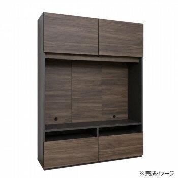 Rakuten - 日本製組立家具 テレビボード CO-WS-1813TV ダークブラウン×ブラウン(2梱包)