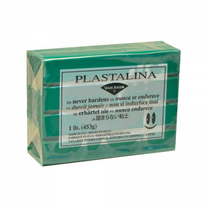 MODELING CLAY(モデリングクレイ)　PLASTALINA(プラスタリーナ)　粘土　グリーン　1Pound　3個セット