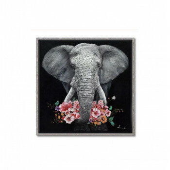 オイル ペイント アート「ギブ・ア・フラワー」 Mサイズ OP-18052