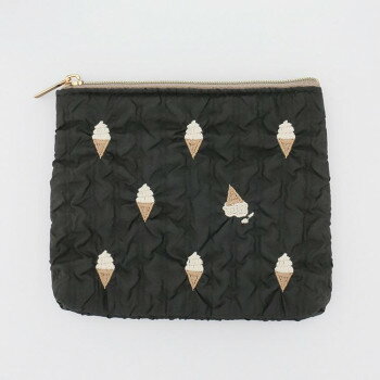 フラワーリング ティッシュポーチ ソフトクリーム ブラック GPO0350-BK※2025年12月10日入荷分予約受付中