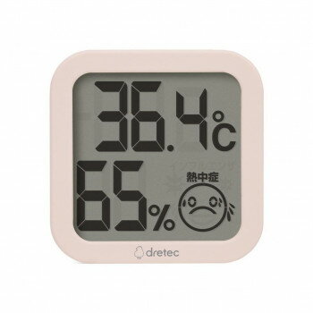 ドリテック dretec デジタル温湿度計 ピンク O-421PK ドリテック dretec デジタル温湿度計 ピンク O-421PK