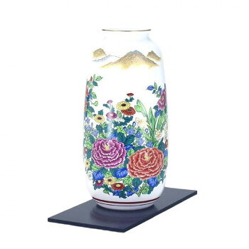 日本製　伝統工芸　九谷焼 8号寸胴 錦絵 N162-11