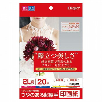 ナカバヤシ　IJ印画紙SK2　超厚手　2L　20枚　JPSK2-2L-20