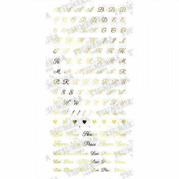 TSUMEKIRA(ツメキラ) ネイルシール KUROプロデュース2 Select initial SG-KUR-102(ジェル専用)