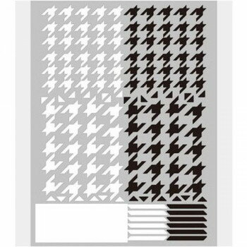 TSUMEKIRA(ツメキラ) ネイルシール 千鳥格子Grande ホワイト＆ブラック NN-CDR-008