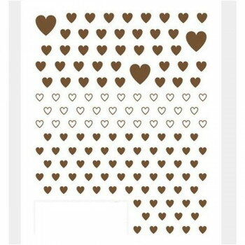 TSUMEKIRA(ツメキラ) ネイルシール es カラーハート BROWN(茶色) ES-CHT-007