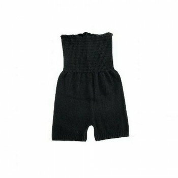 カシミヤ混腹巻付きパンツ M〜L クロ 008601421