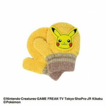 ポケットモンスター(ポケモン) ピカチュウ ワッペン 幼児用手袋(トドラー) イエロー(5) PM4177323