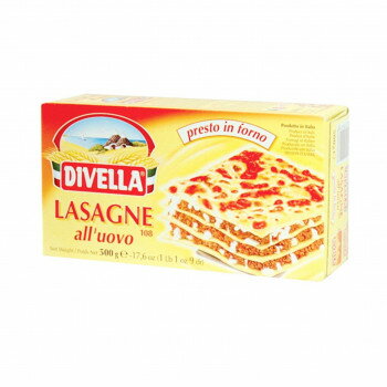DIVELLA ディヴェッラ ♯108 卵入りパスタ ラザーニェ 500g×12個 606-151※2026年1月13日入荷分予約受付中