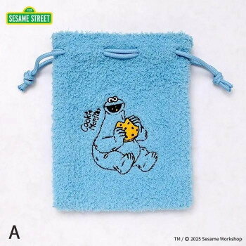 フラワーリング SESAME STREET セサミストリート ニット巾着 A・クッキーモンスター LSS-P002-A