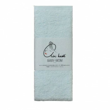 浅野撚糸 エアーかおる ベビマム フェイスタオル そよ風ブルー