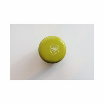 茶道具　中棗(ナツメ) カラー 内蓋付き 絵付き　幸運(グリーン)