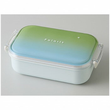 Polaris ポラリス 長角タイトランチ 弁当箱 M グリーン/ブルー 24-462959