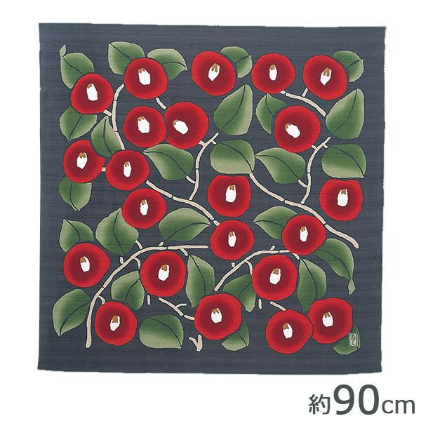 山田繊維　むす美　風呂敷(ふろしき)　二四巾　竹久夢二　つばき　グレー　21181-203