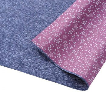 山田繊維 風呂敷(ふろしき) 45 リバーシブル 鮫 PP袋入 テツ/ローズ 10168-103