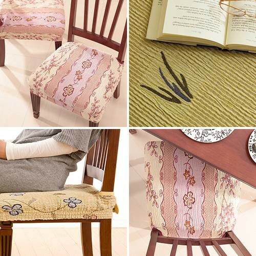 スペイン製ストレッチフィットチェアカバー CAROLINA〔カロリーナ〕2枚組セット チェア カバー ストレッチ セット [2]