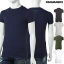 ディースクエアード DSQUARED2 Tシャツアンダーウェア Tシャツ 半袖 丸首 DCX410020200 メンズ DCX410020 ブラック 楽ギフ_包装 10%OFFクーポンプレゼント