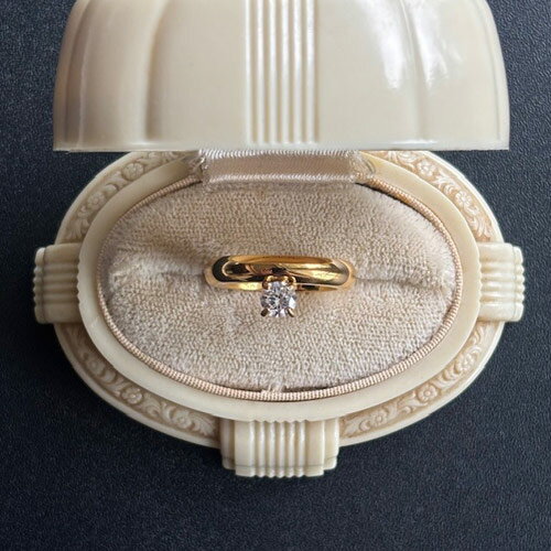 エクラ　リング 　ステンレス リング　ゴールド　指輪【DIGDELICA】金属アレルギー対応