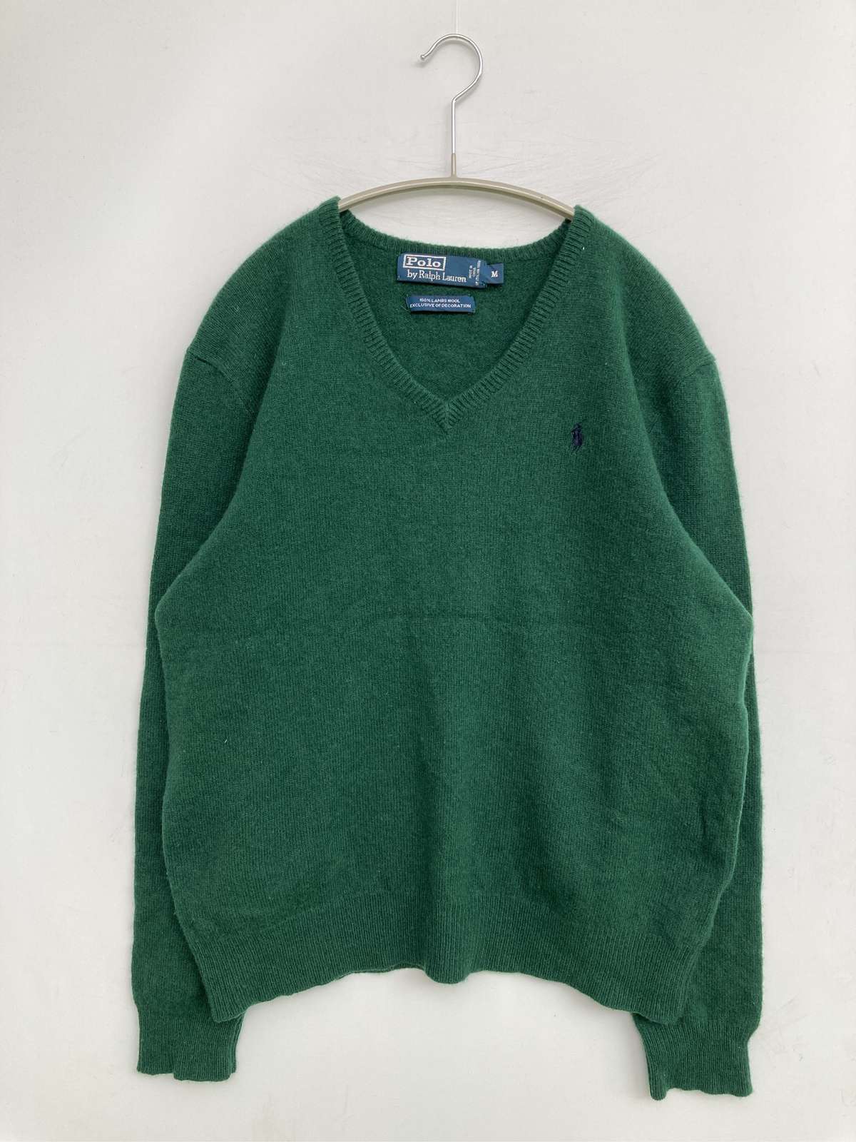 【中古】Polo by Ralph Lauren ポロバイラルフローレン ニット/セーター M グリーン レディース