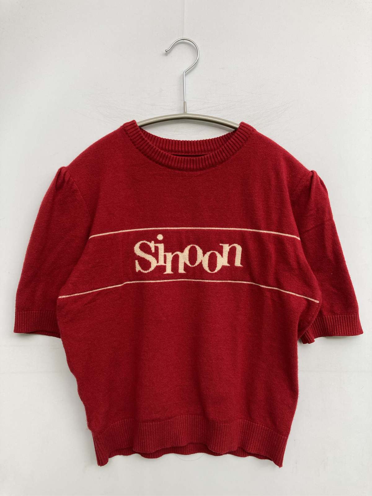 【中古】Sinoon シヌーン ニット/セーター FREE レッド レディース