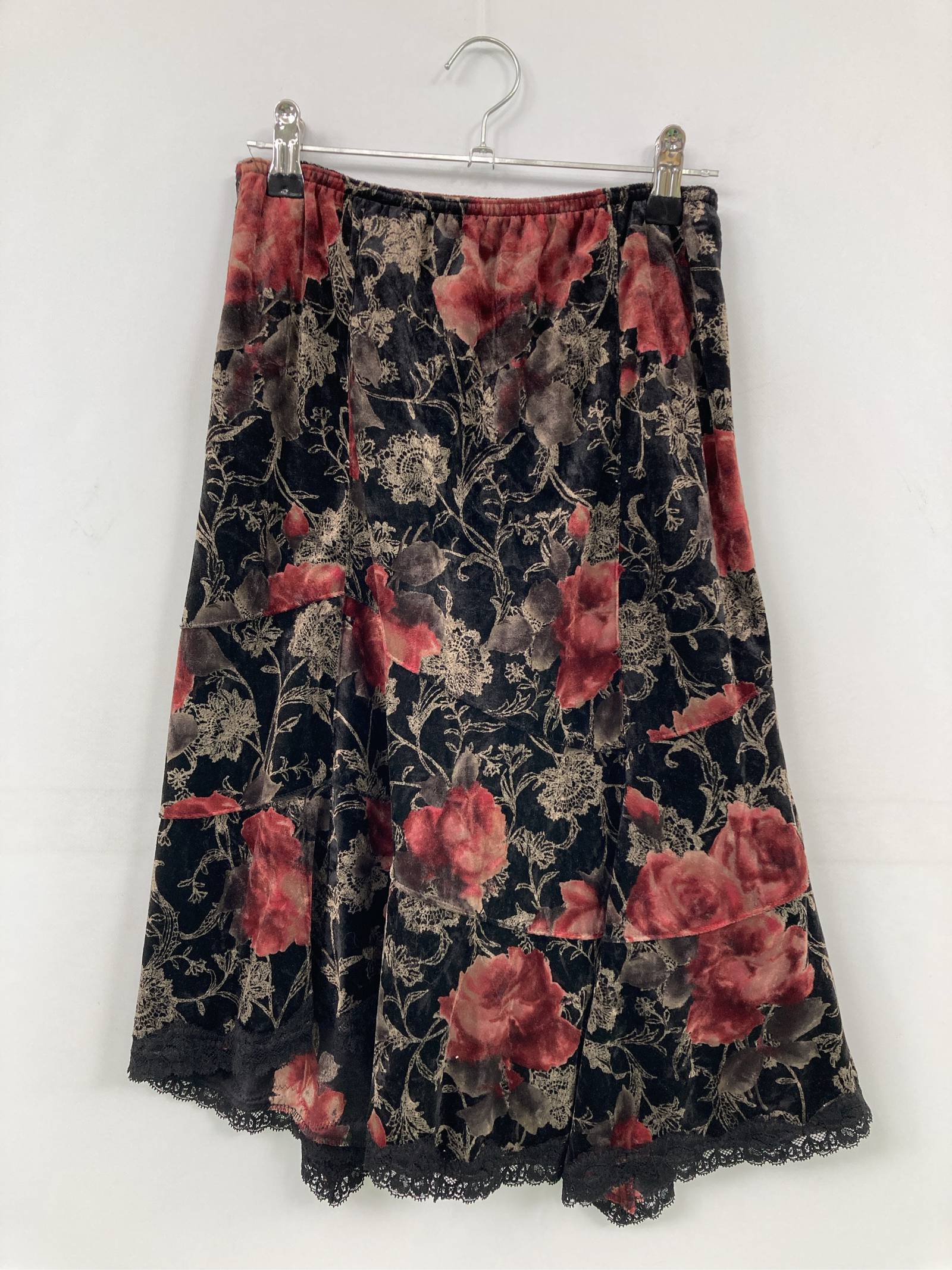 Rakuten - 【中古】L `EST ROSE レストローズ ロングスカート M ブラック レディース