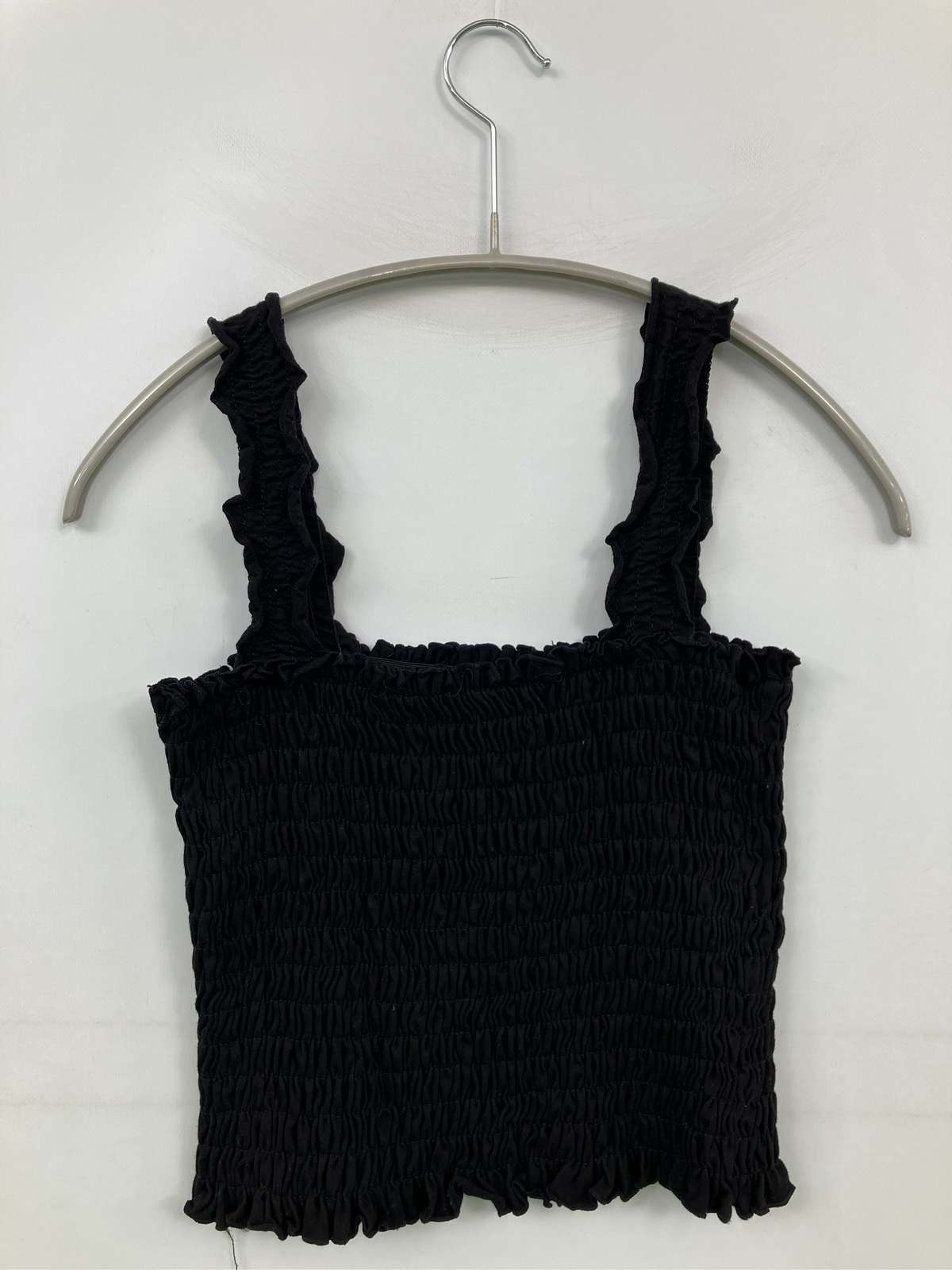 【中古】One Way ワンウェイ キャミソール F ブラック 無地 カップなし レディース